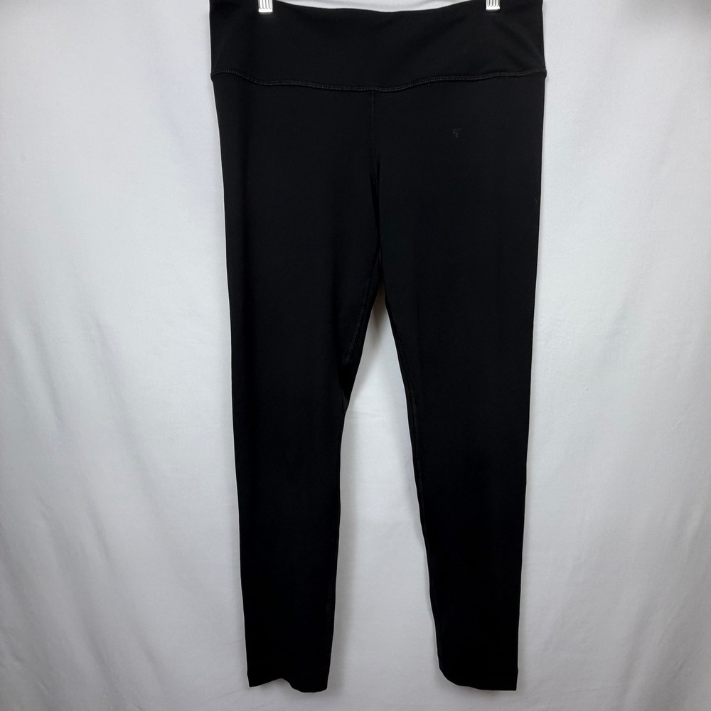 90 Degree by Reflex Womens Black High Waisted Active Leggings Size L RN 144527